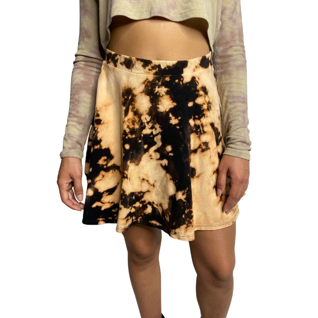 Women's Hand Tie Dyed Skater Skirt