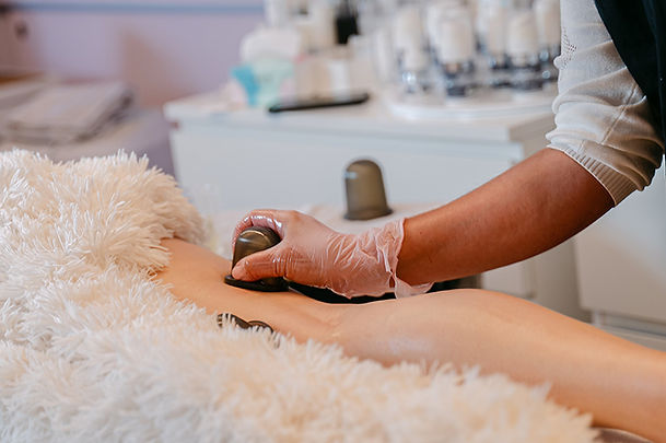 Drainerende cupping massage