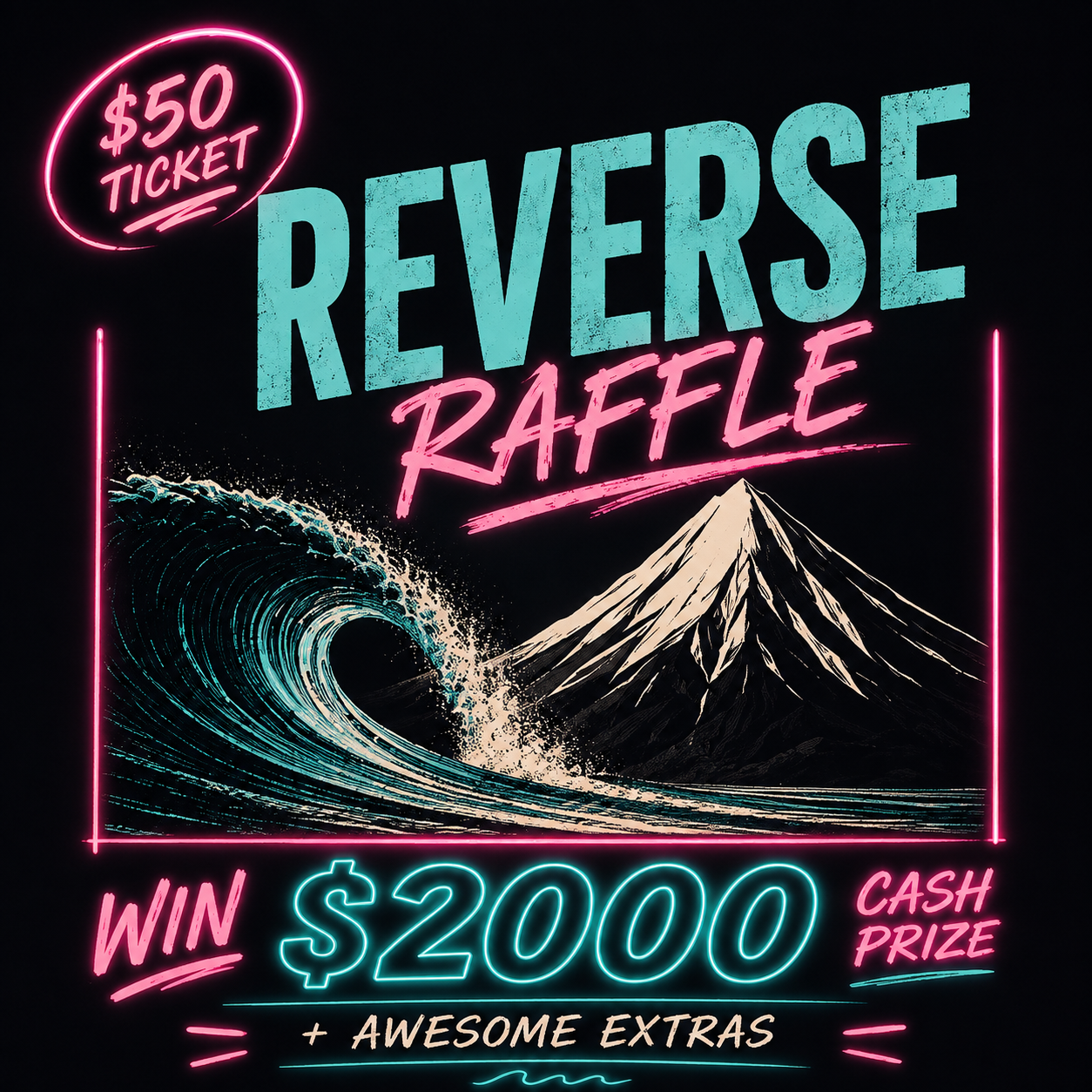 Taranaki Scholastics Surf Team Fundraiser - Reverse Raffle