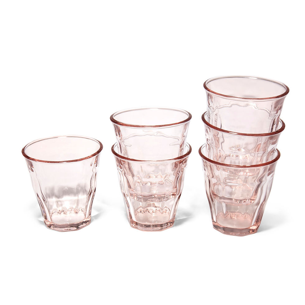 Pink Glass Bistro Tumbler