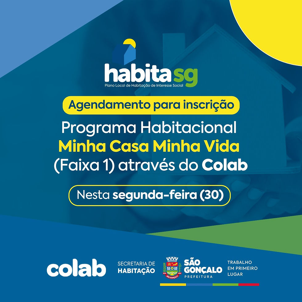 São Gonçalo abre inscrição para cadastro em programa habitacional