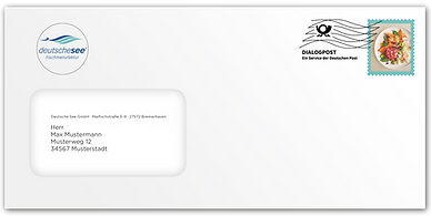 Individelle Briefmarke Variante Briefumschlag
