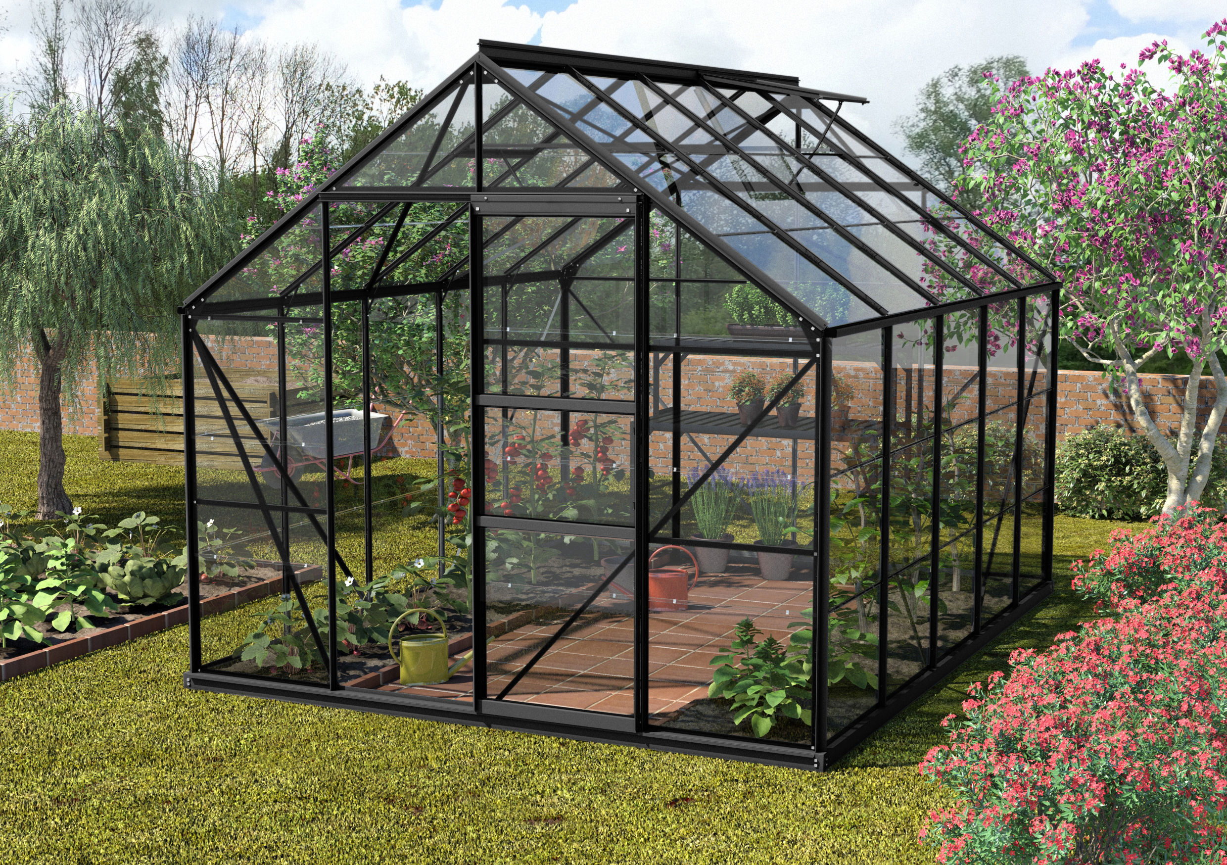 Vitavia Neptune 8300 8 x 10 ft Black Greenhouse