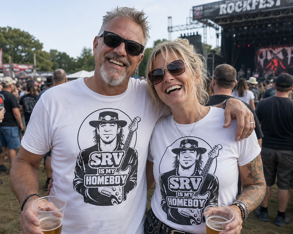 Thumbnail: SRV Is My Homeboy T-Shirt Mens Clothing Womens Clothing Unisex Tees