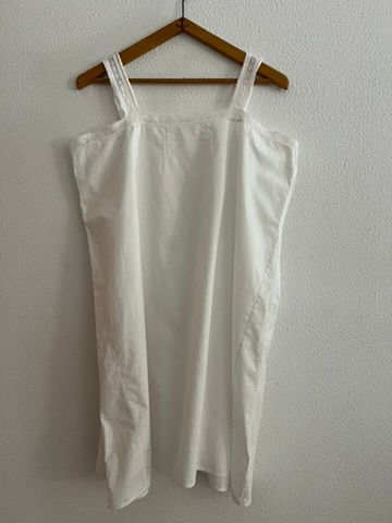 Thumbnail: Vintage Cotton slip with Lace Trim Detail Monogram LL