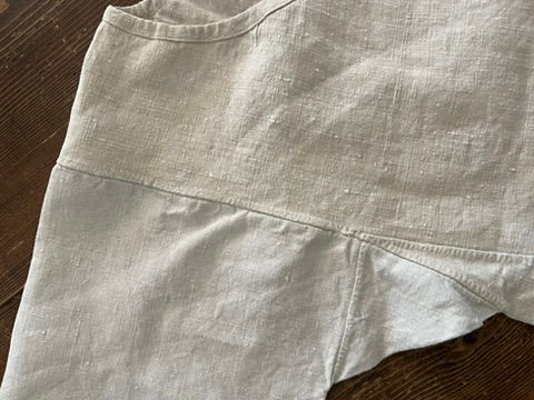Thumbnail: Antique French Linen Chemise with Red LL Monogram