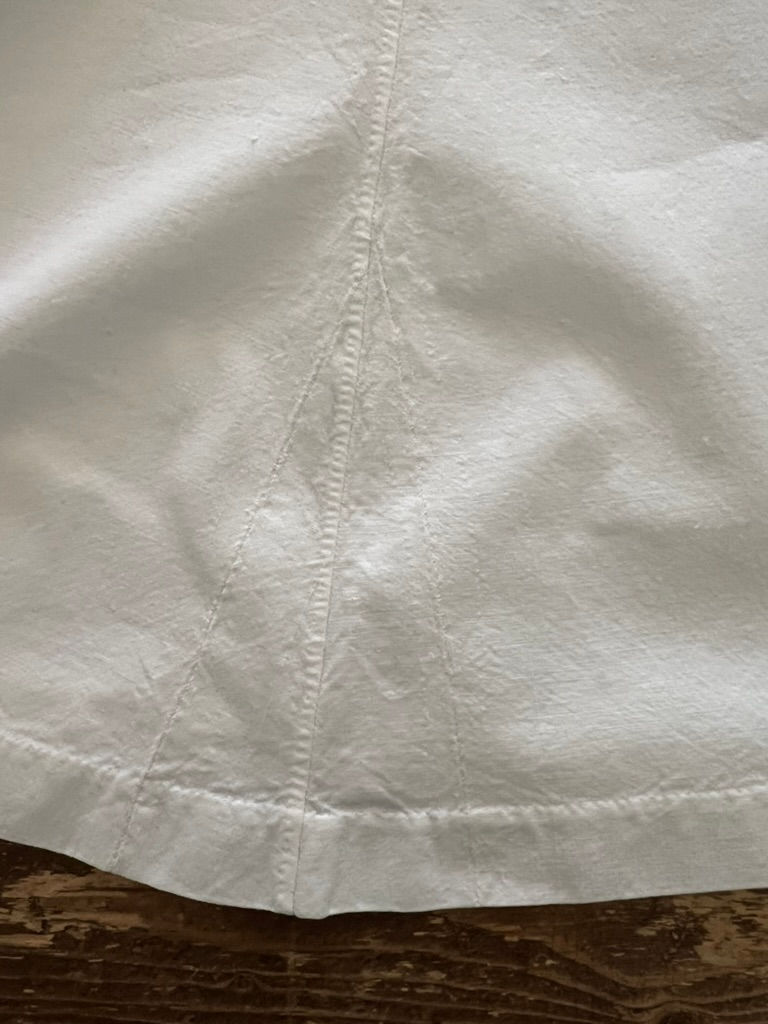 Thumbnail: Vintage Cotton slip with Lace Trim to Neck and Armholes with Shell Buttons