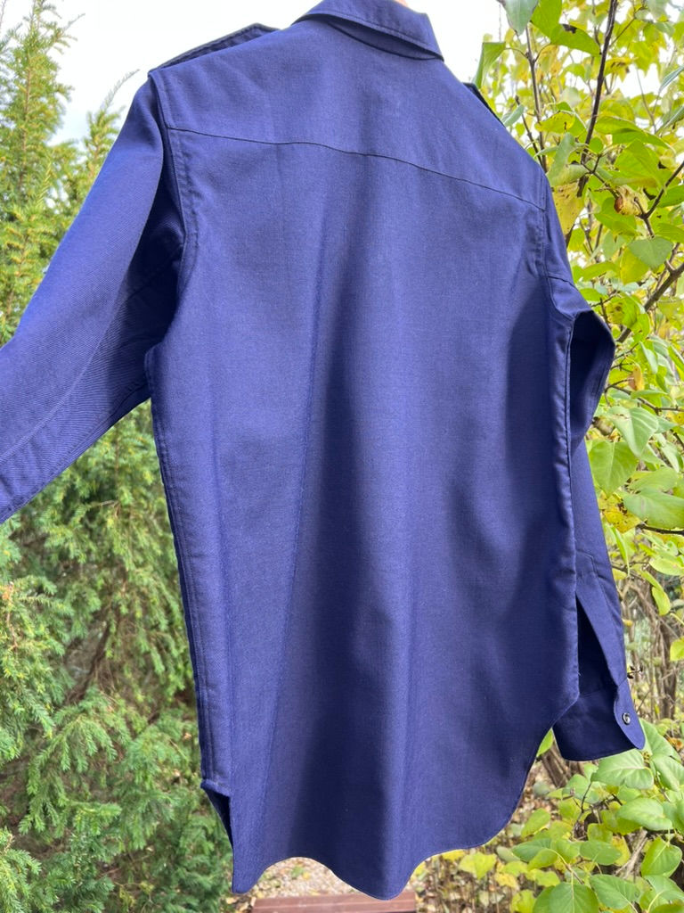 Thumbnail: Vintage Navy Blue Workshirt in Wool Serge