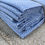 Thumbnail: Set of 10 Blue Jacquard Vintage French Napkins Serviettes 'JG'