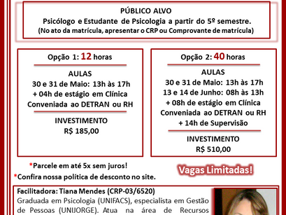 Curso: Palográfico (Último dia de inscrição)