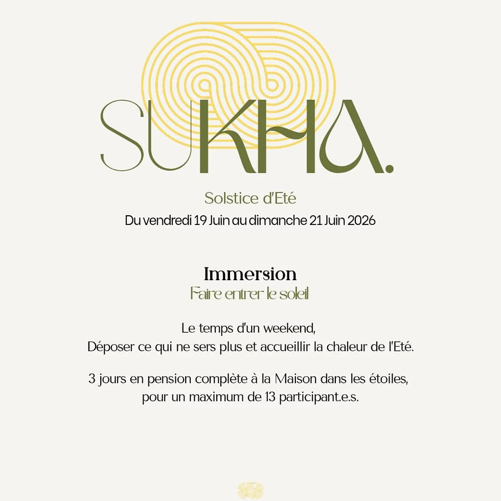 Immersion - Faire entrer le soleil