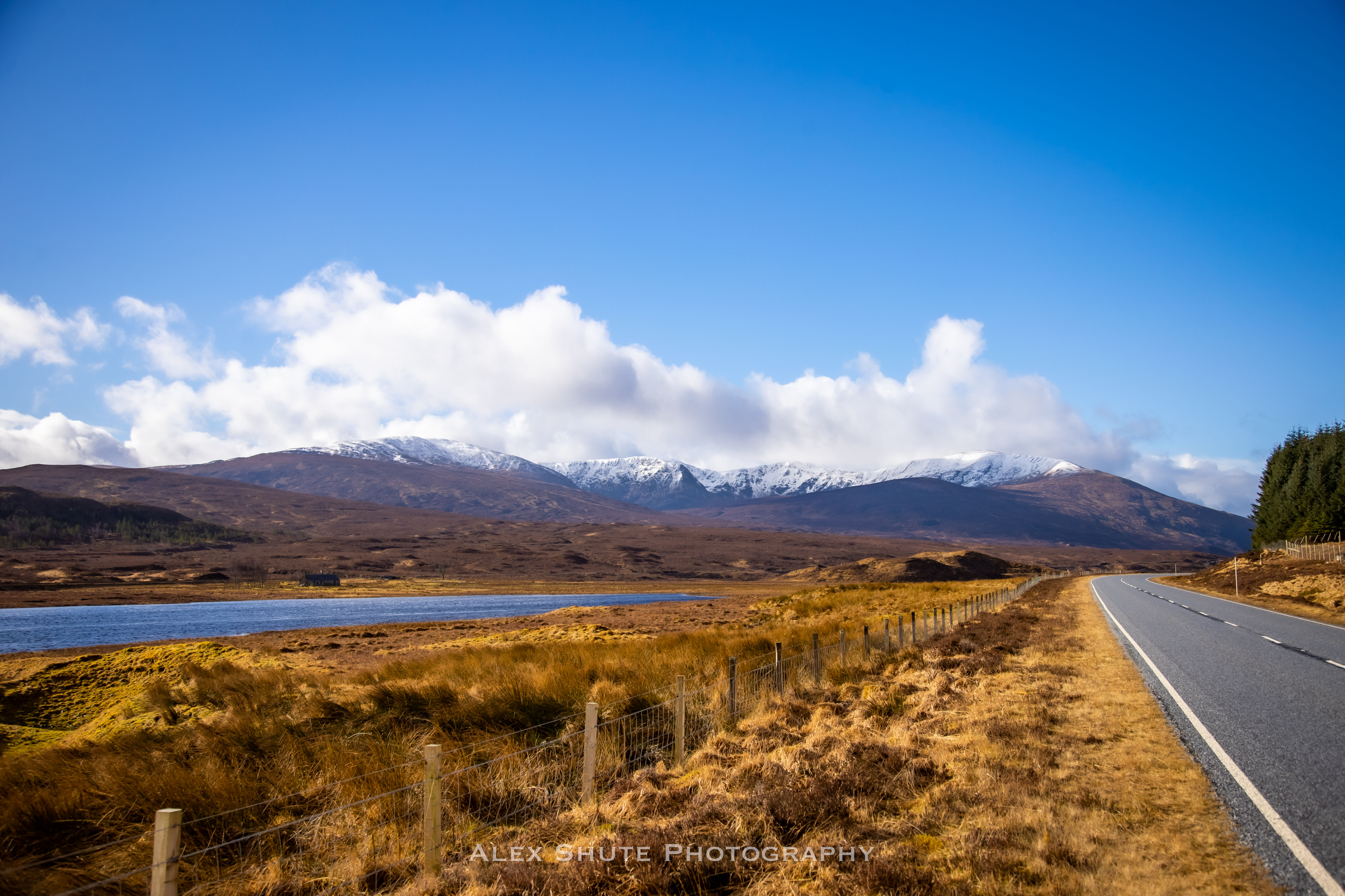 Snow Capped Scottish Mountains