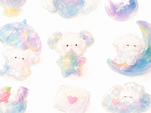 ぷっくりシールのイラスト