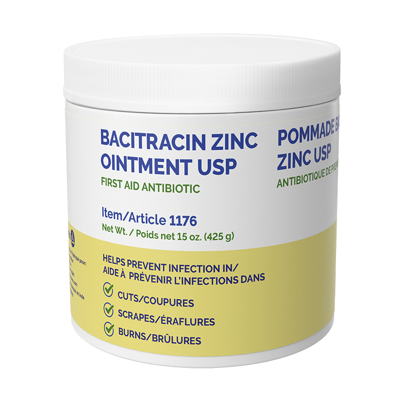 Thumbnail: Bacitracin Zinc Ointment 15oz jar front view.