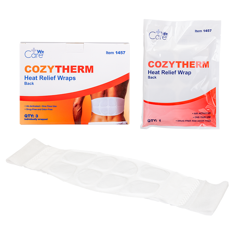 Thumbnail: CozyTherm Heating Relief Wrap Back with box and wrap.