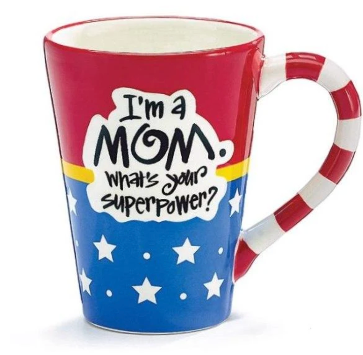 Wonder Woman Mom SuperPower Coffee Mug