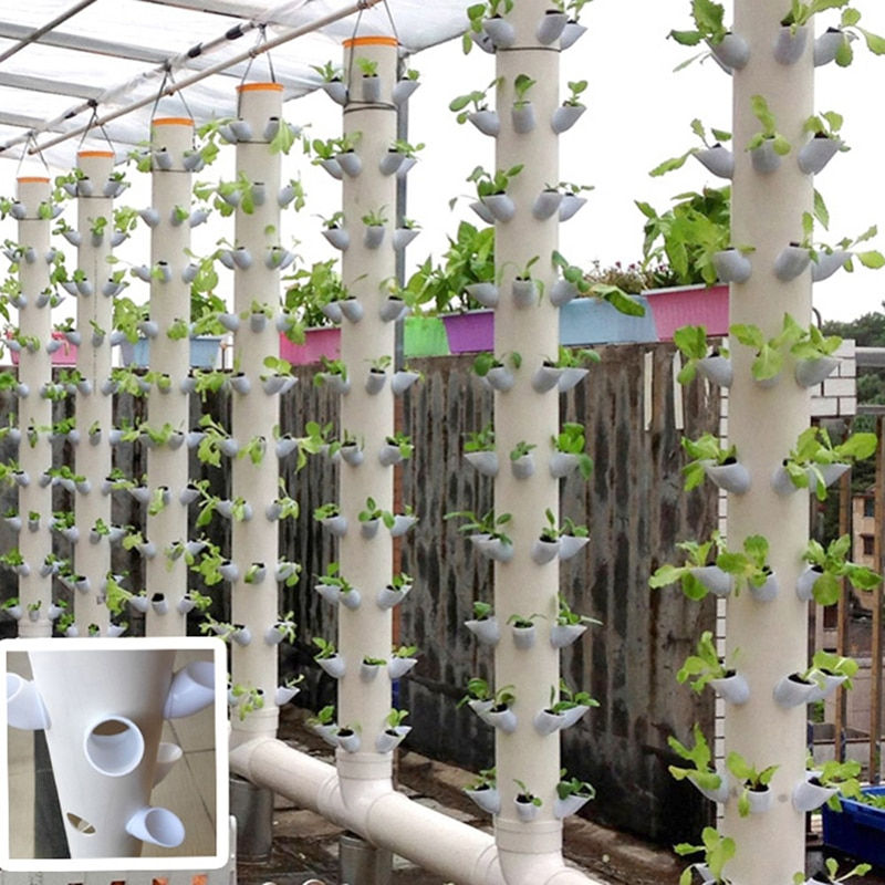 Thumbnail: DIY Hydroponic Pots for Hydroponics Vertical Tower Vegetables Strawberry Growing