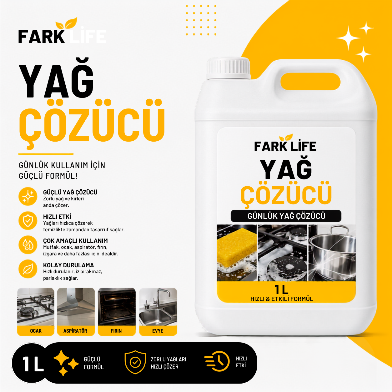 Yağ Çözücü - 1 Lt