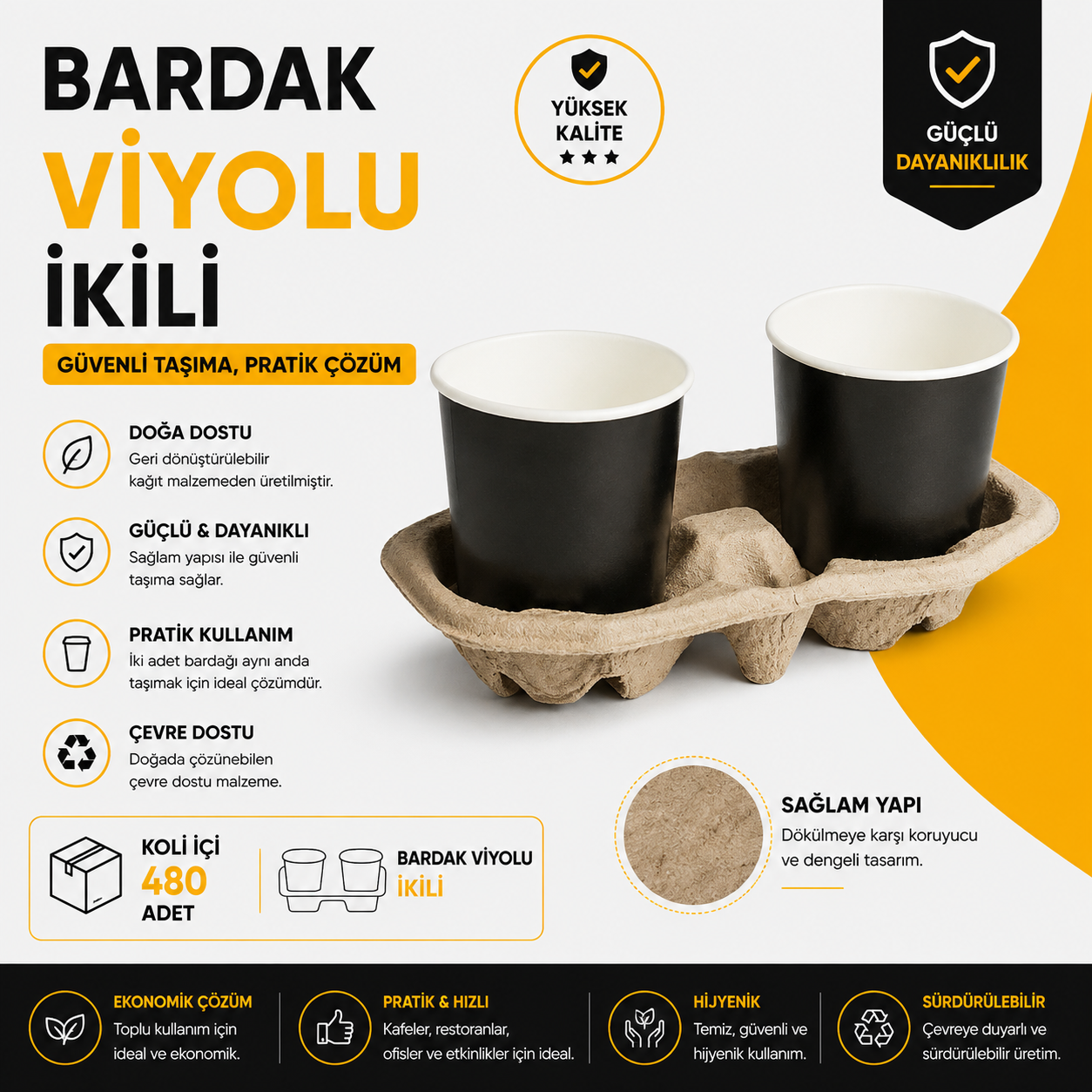 Bardak Viyolu İkili - 480 Adet