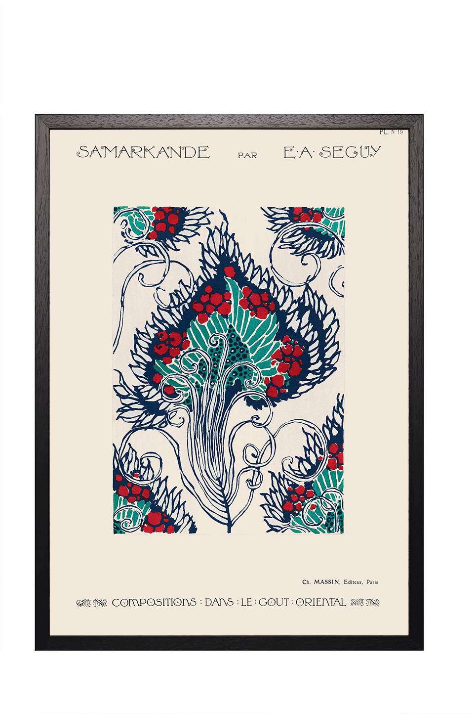 Miniaturebillede: Botanical Pochoir Art Nouveau