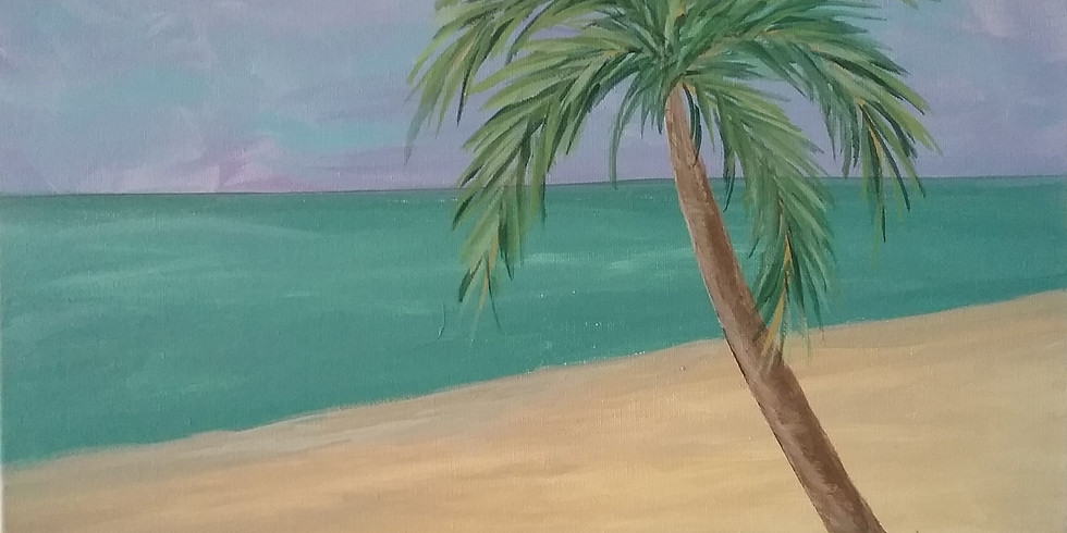 Corks & Canvas - Palm Tree