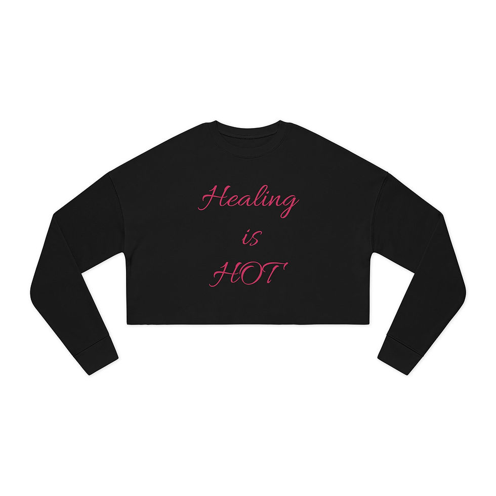Thumbnail: Healing is Hot-Cropped Sweatshirt 
