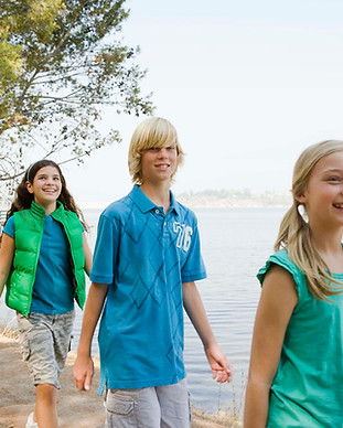 Los niños del campamento de verano