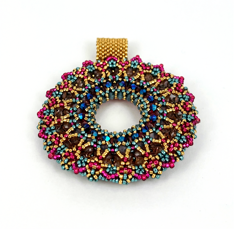 Thumbnail: "Cherry Blossom" Wreath Pendant