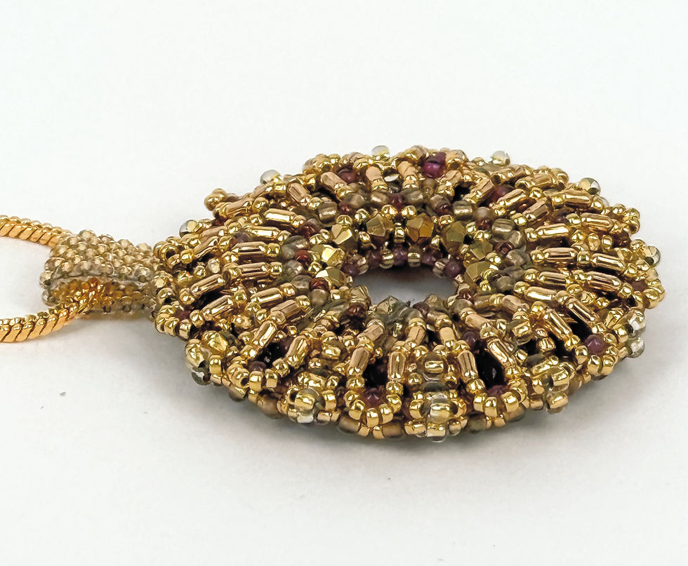 Thumbnail: “Golden Garnet Crown” Pendant