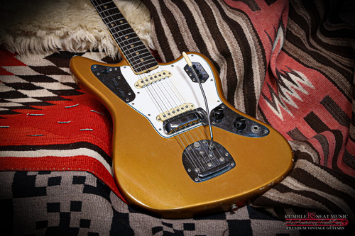 1965 Fender Jaguar “Firemist Gold” w/ matching Headstock | Rumble