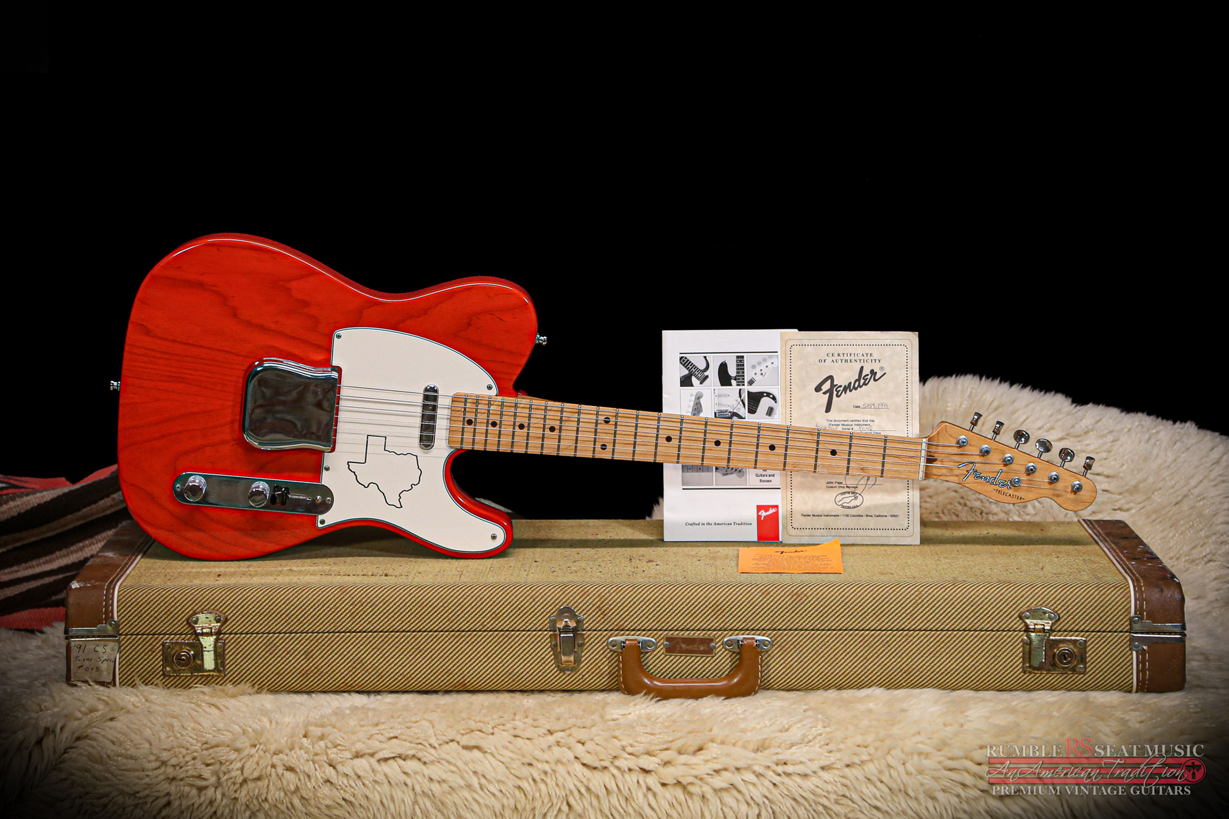 1991 Fender Custom Shop Texas Special Telecaster John Page "Sunrise Orange"