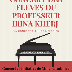 Concert de piano à l'initiative de Mme Baradmize professeure au conservatoire