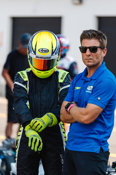 Jamie and Carter McMurray karting