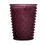 Thumbnail: Simpatico Hobnail Glass Candle Obsidian Rose #86