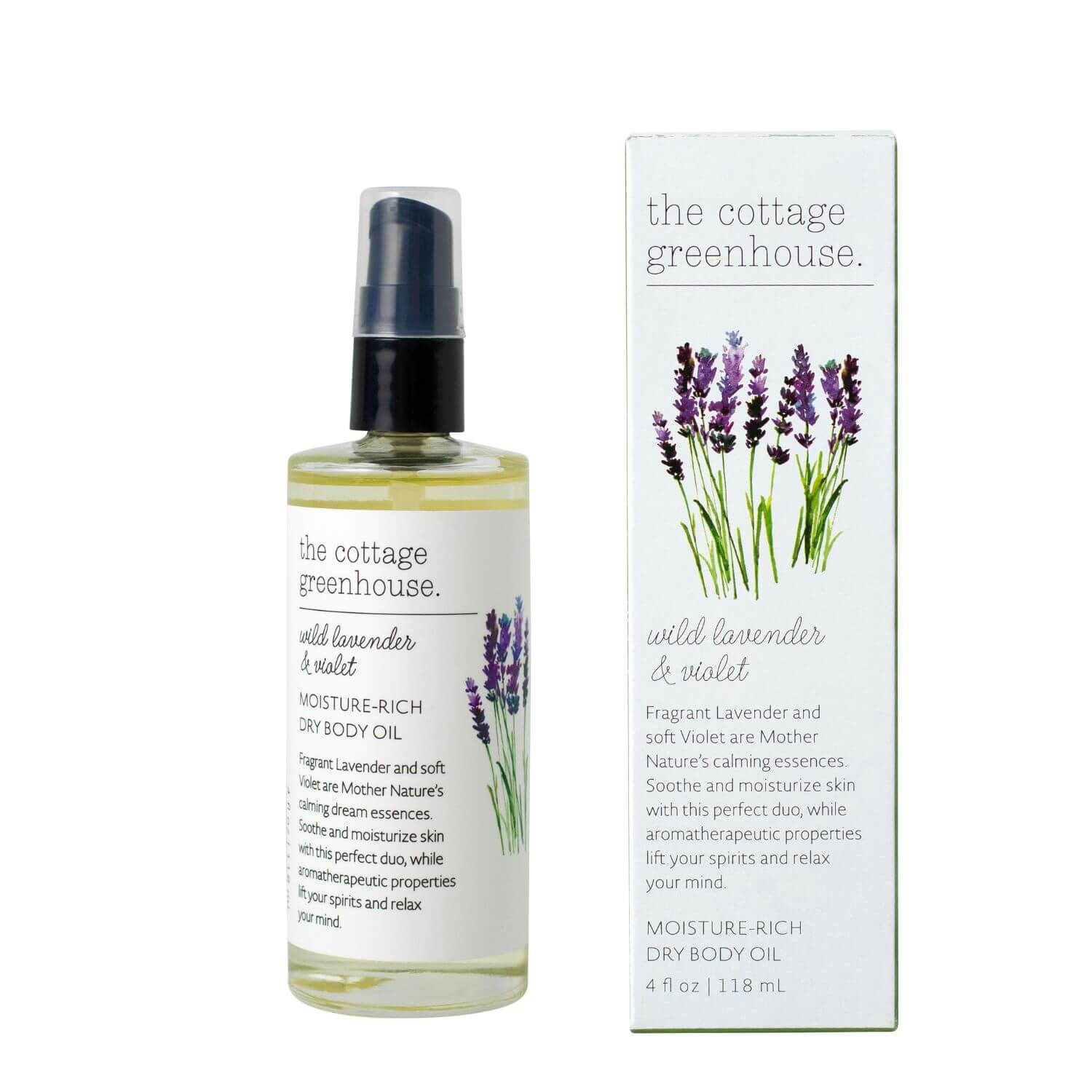 Cottage Greenhouse Wild Lavender & Violet Moisture Rich Dry Body Oil