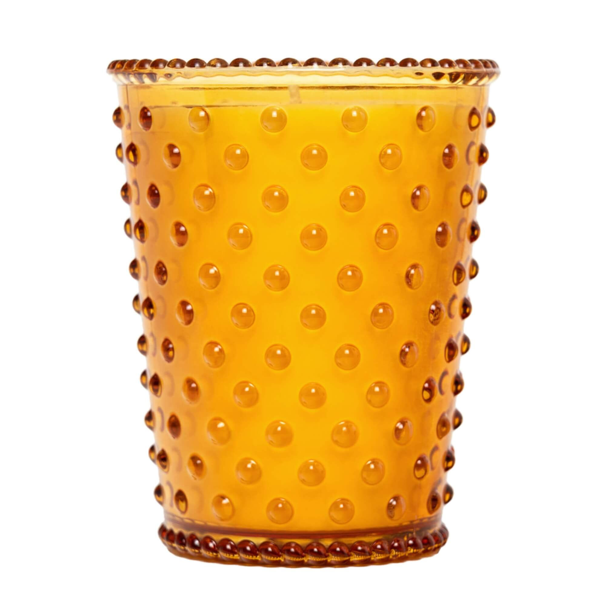 Simpatico Hobnail Glass Candle Cedarwood Bonfire #13