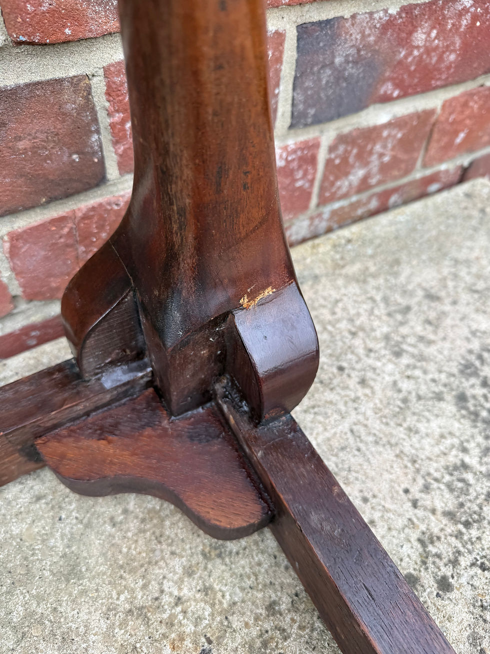 Thumbnail: Queen Anne Style Mahogany Dressing Table  Stool