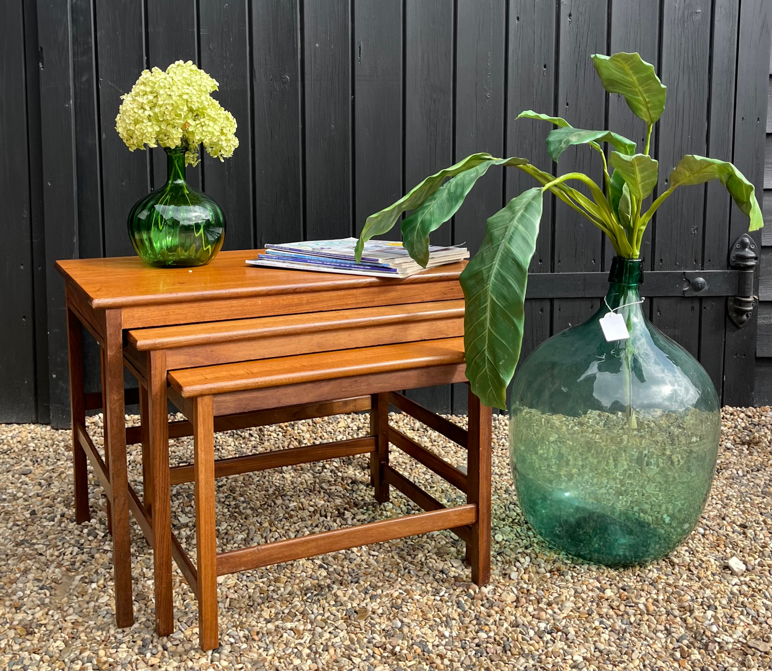 Mid Century Teak Nest Of Three Tables