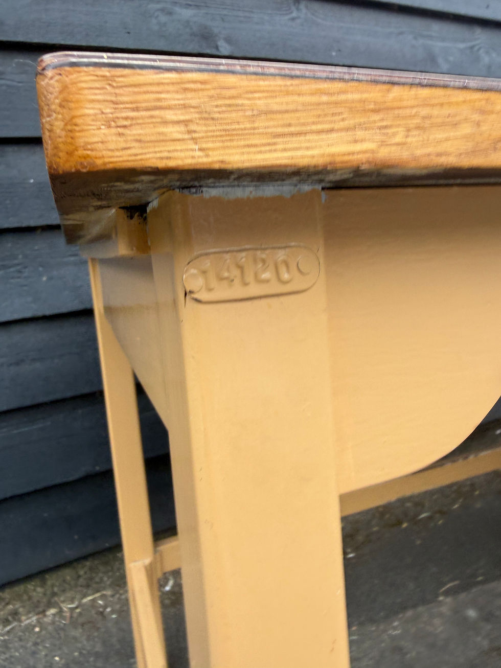 Thumbnail: Mid Century Tambour Fronted Teachers Desk