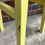 Thumbnail: Small Yellow Painted Victorian Milking Stool / Kitchen Stool