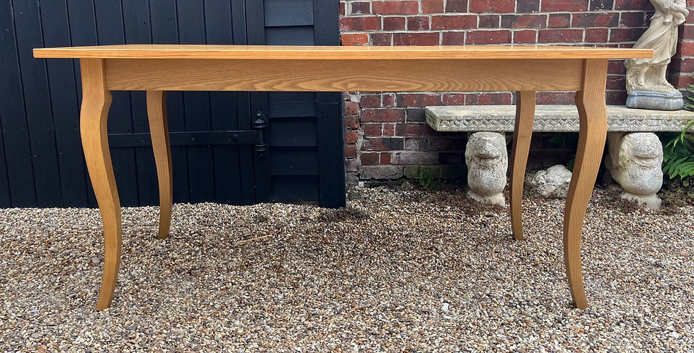 Thumbnail: Contemporary Light Oak French Style Dining Table