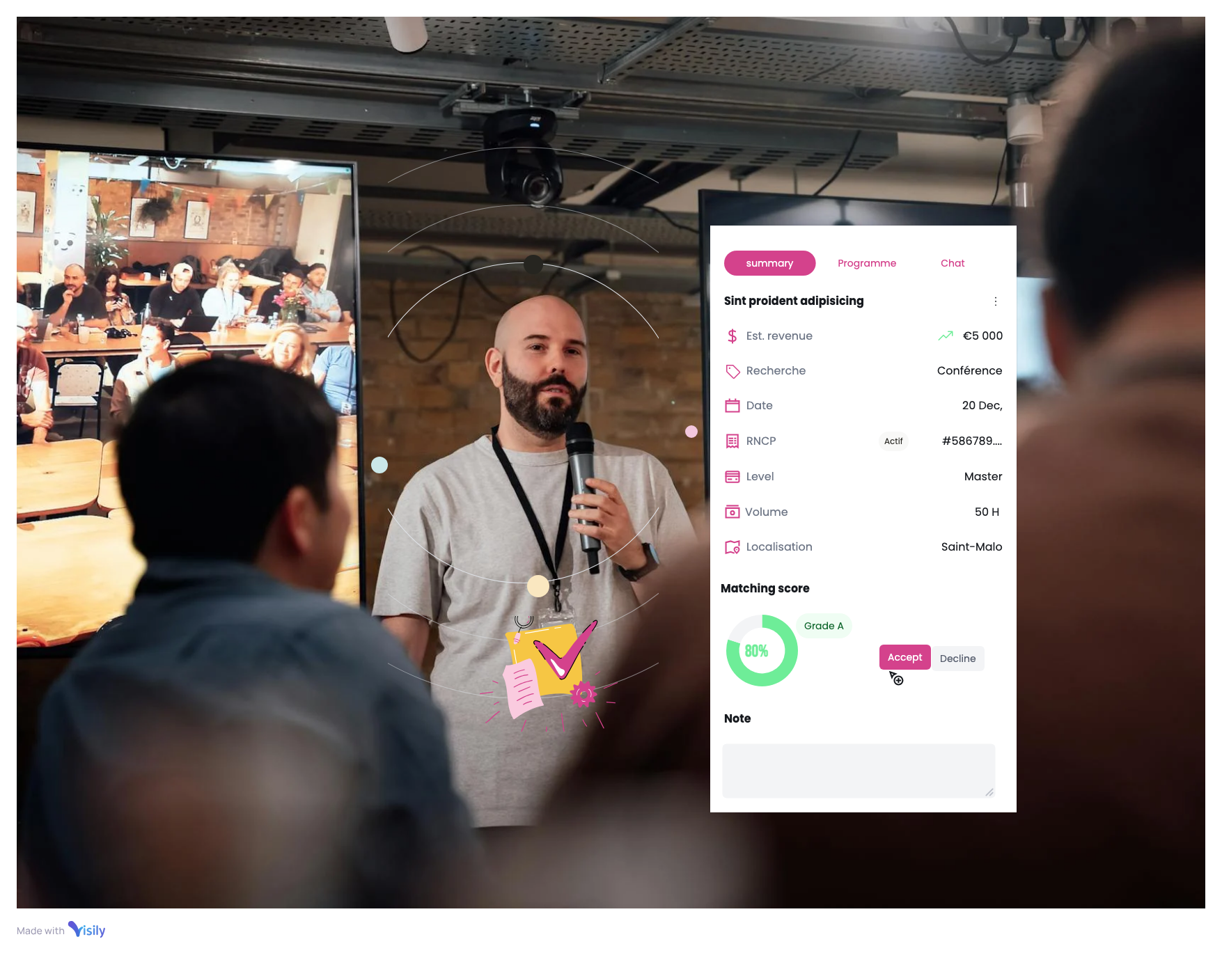Scorecard intervenant recruté avec Lecturer, la platforme IA du staffing académique