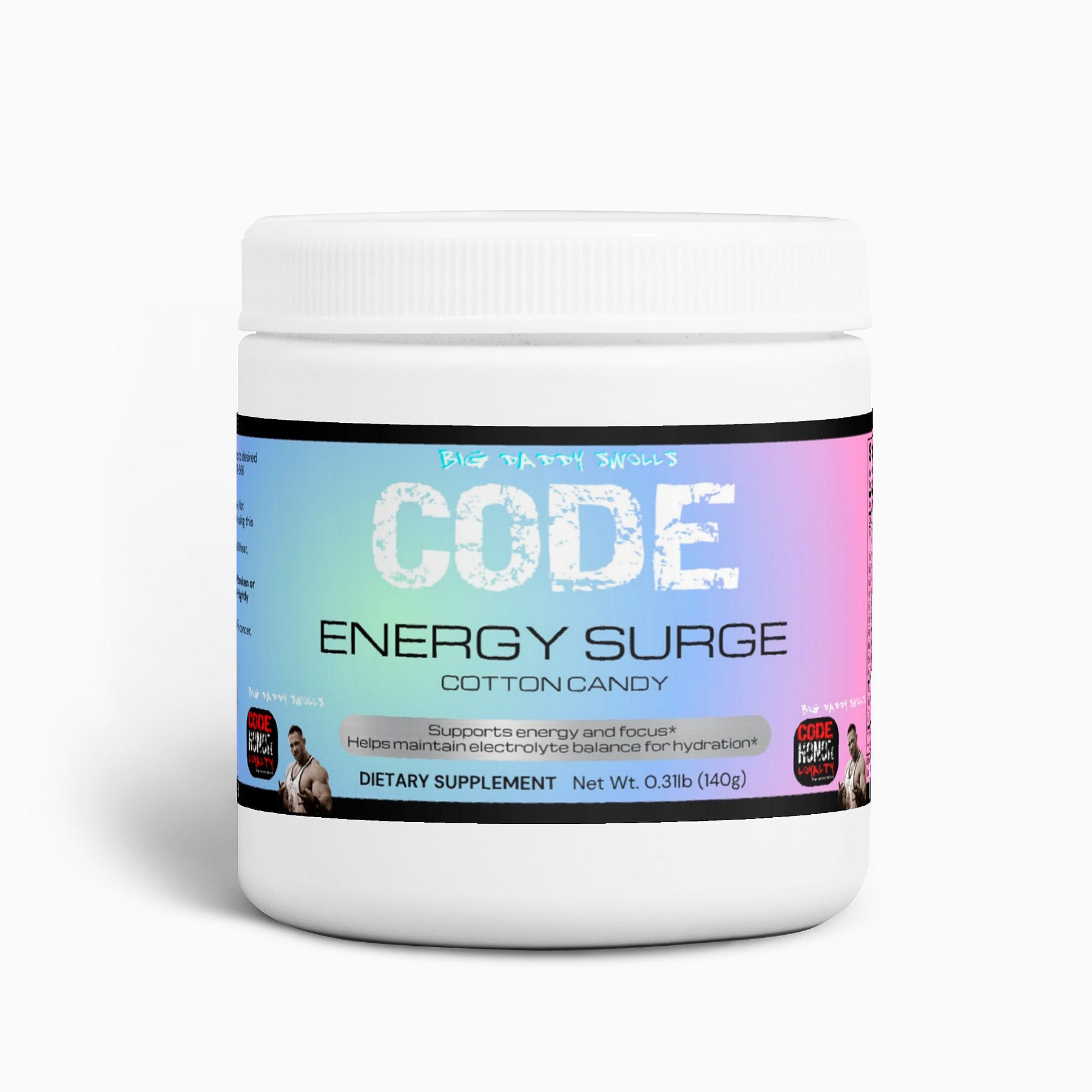 CODE Supplements - (Cotton Candy) Pre Workout Energy Powder