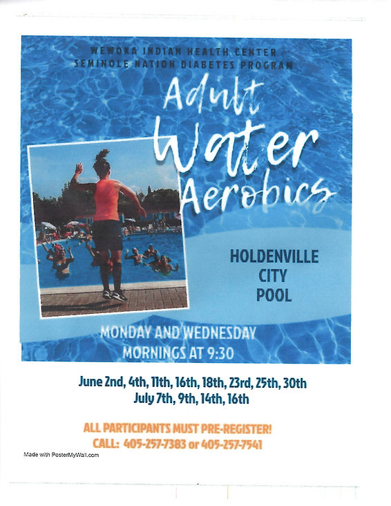 Water aerobics poster