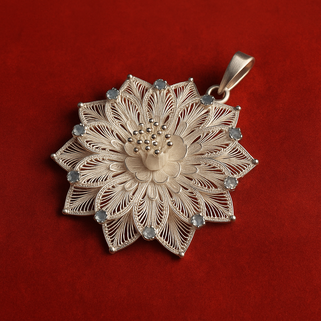 Blooming Lotus Pendant