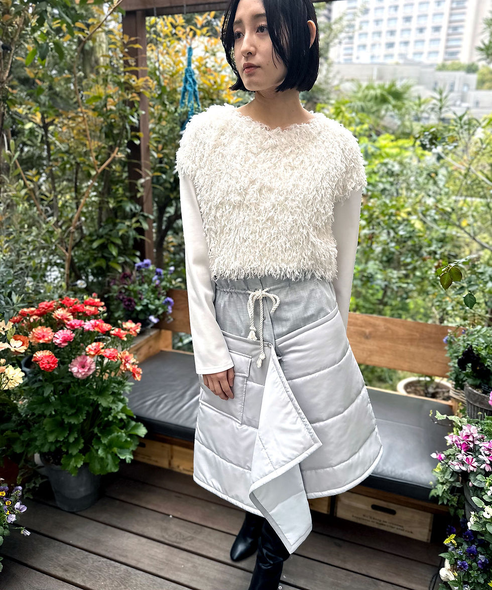 サムネイル： Quilted wrap skirt