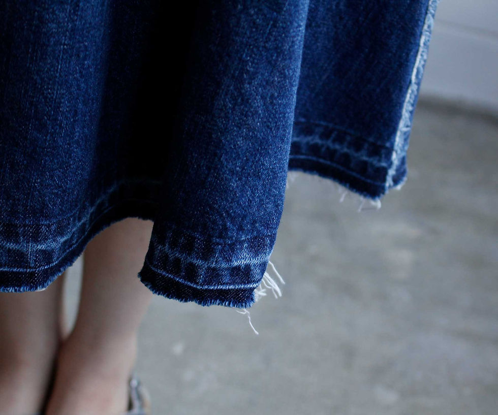 サムネイル： Denim jumper skirt