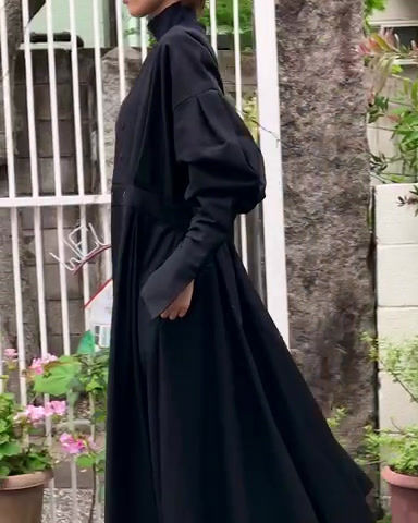 サムネイル： Elephant sleeve dress