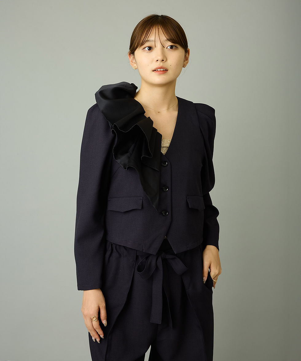 サムネイル： Layered frill parts(satin)