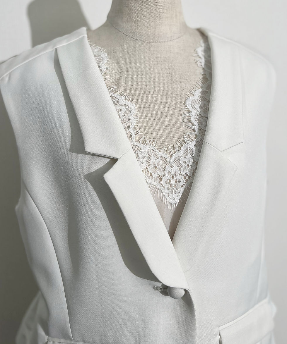 サムネイル： 【Lily Veil Series】Lace design sheer tank top